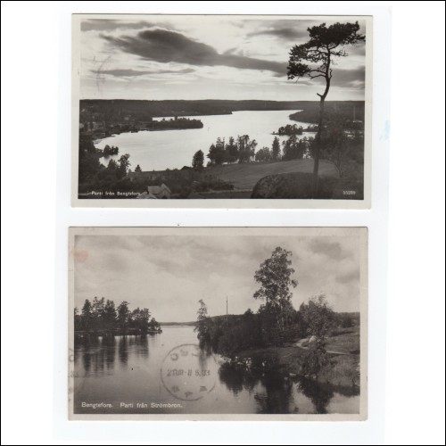 Bengtsfors - 2 äldre vykort