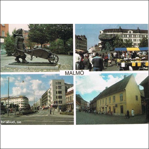 Malmö. 4-bildskort