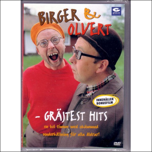 DVD - Birger & Olvert - Gräjtest Hits INPLASTAD (Slimcase)
