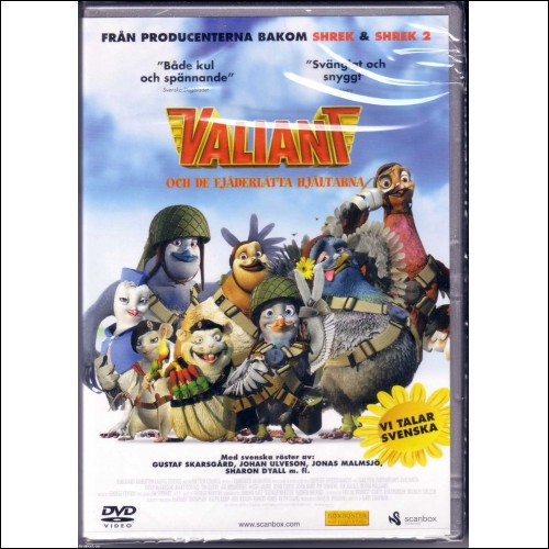 DVD - Valiant och de fjäderlätta hjältarna INPLASTAD