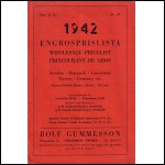 Rolf Gummesson - Engrosprislista 1942 nr. 20