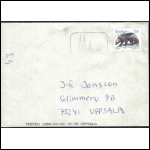 Kuriosa: underfrankerat brev skickat 1998