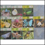10 st kort Editions Rencontre; fjärilar