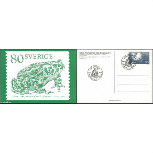 Havsforskning F#1101 STOCKHOLM 6/10 1979 FD på PT-kort