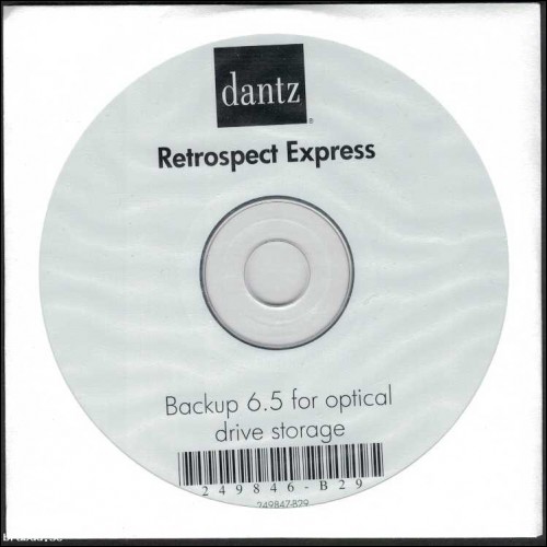 Ny Retrospect Express - Backup 6.5 for optical drive storage