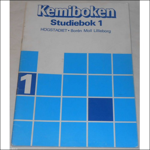 Kemiboken Studiebok 1 av Borén, Moll & Lillieborg; från 80-talet