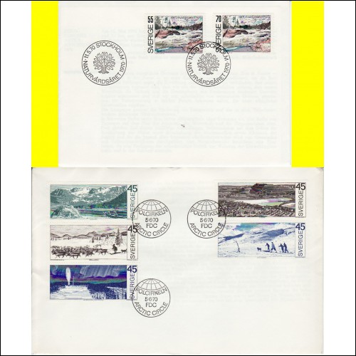 Obj. 2454, FDC 2 brev (1970-05-11+1970-06-05)