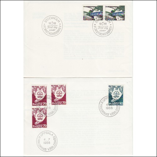 Obj. 2441, FDC 2 brev (1968-07-04)