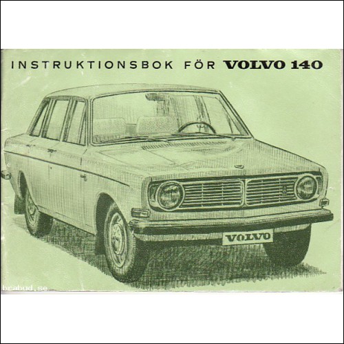 Obj. A011, Instruktionsbok för Volvo 140