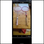 Två badminton rack